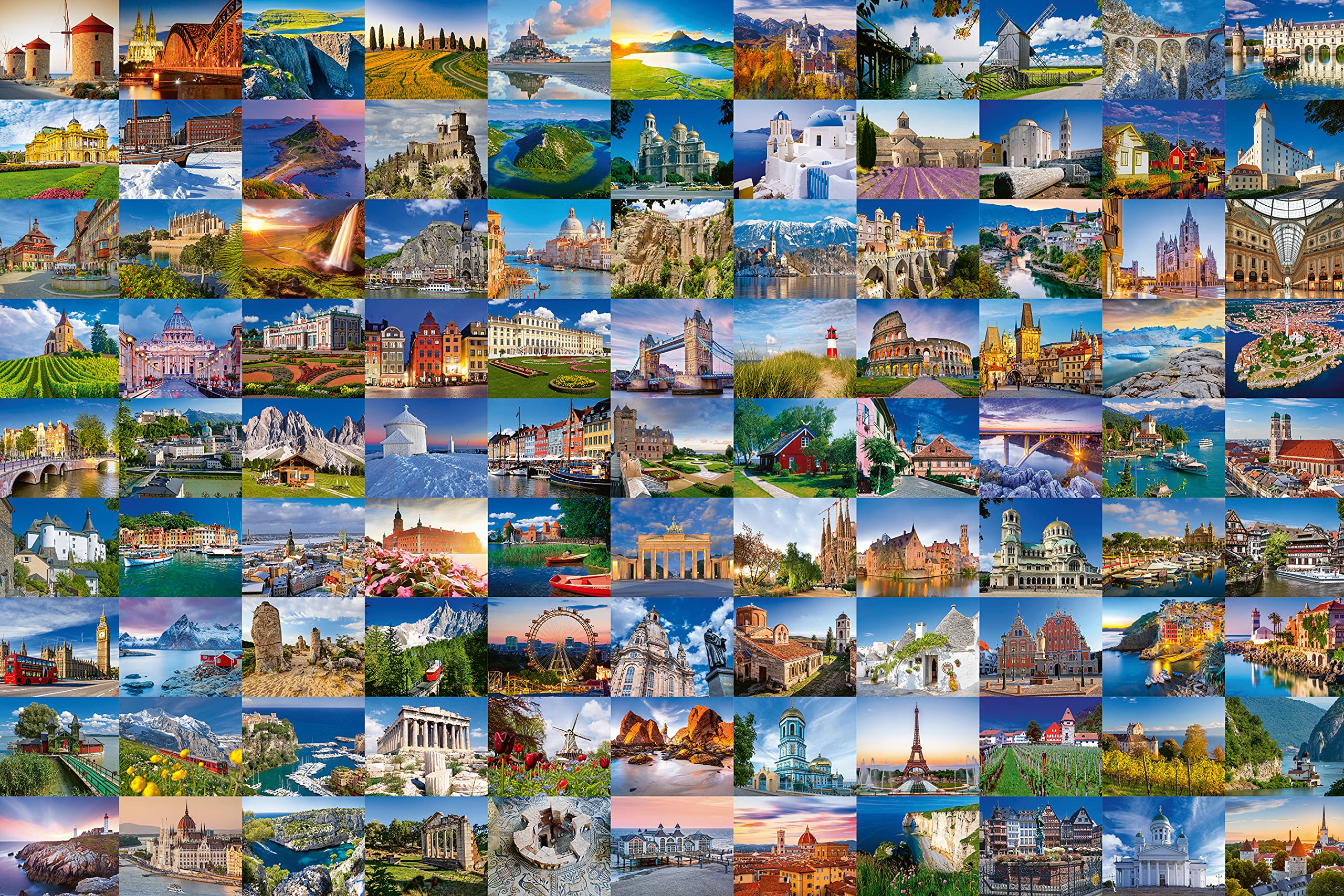 Ravensburger Puzzle 17080 - 99 Beautiful Places in Europe - 3000 Teile Puzzle für Erwachsene und Kinder ab 14 Jahren