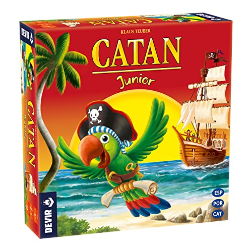 Devir - Catan Junior, Brettspiel auf Spanisch, Katalanisch und Portugiesisch (BGCATJU)
