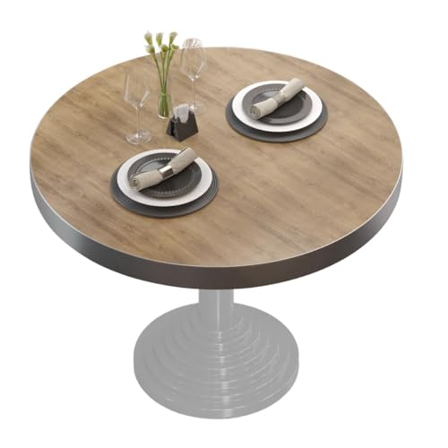 GGMMÖBEL Brasil | Bistro Tischplatte | Ø 60 cm | Eiche | Holz | Restaurant | Holzplatte | Gastronomie | Möbel | ABS Kante | Gastro | Tischplatte | Melamin |