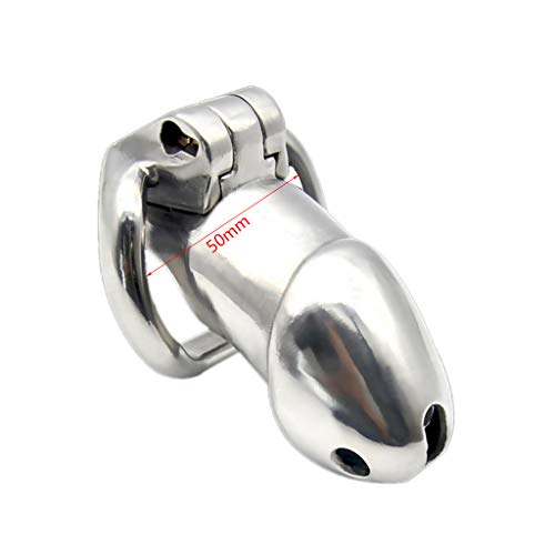 Male Stainless Steel Chastity Lock Device Restraint Belt Cock Penis Ring Rooster Bird Cage Adult Sex Toys