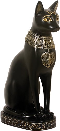 Dekofigur Ägyptische Katze Bastet Göttin der Fruchtbarkeit Skuptur Deko Dekoration