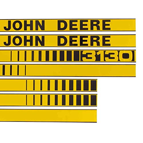 Aufklebersatz | passend zu John Deere 3130 | Aufkleber | Trecker | Motorhaube | Sticker | Logo | Design | Label | Emblem | passend zu John Deere | Traktor