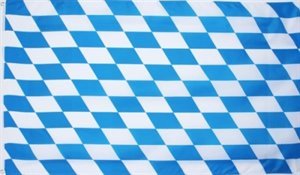 Riesen XXL Bayern Fahne mit Rauten Flagge Gr. 3 x 5m mit Schlaufen Oktoberfest