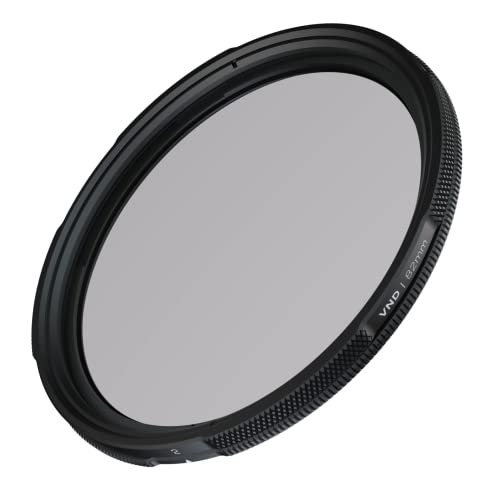 LEE Elements VND-Filter, 82 mm, variable Graufilterdichte, mit 2 bis 5 Blenden für spiegellose und DSLR-Kameras