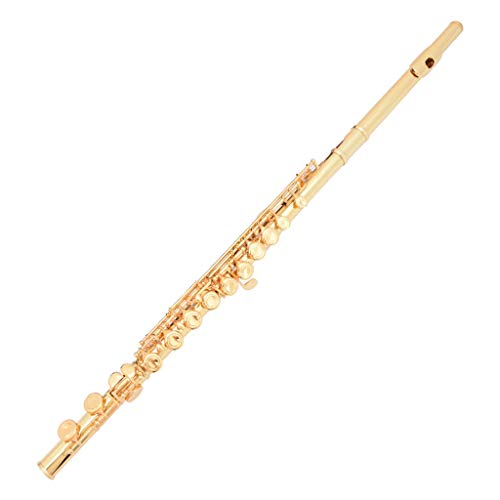 LCJQ Flöte, weißes Kupfer, für Anfänger, zum Öffnen und Schließen, für Erwachsene, Eintritt, Schüler, Bewertung, C-Ton, Flöte, C-Flöte, Musikinstrument