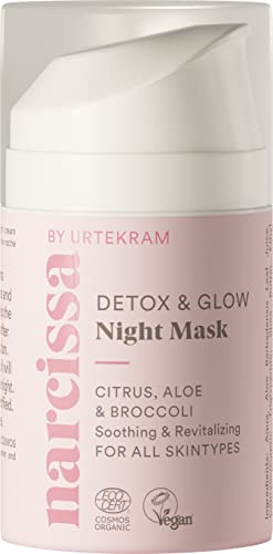 Narcissa by Urtekram - Detox & Glow, Nachtmaske, 50 ml