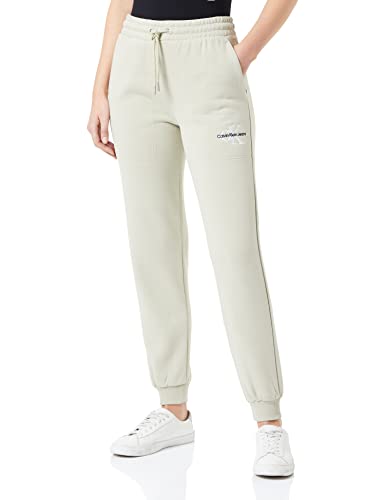 Calvin Klein Jeans Damen Monogram Cuffed Jog Pants Trainingshose, Ck Black, M