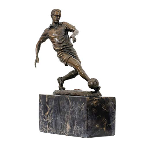 Bronzeskulptur Fussball Bronze Skulptur Figur Pokal Trophäe Verein Statue