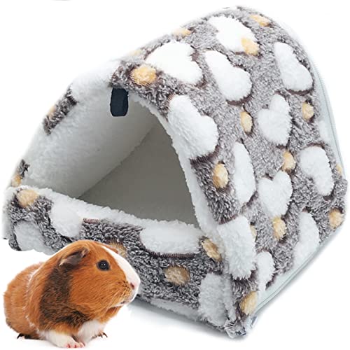 LeerKing Fleece Pet Cage Hängematte für Kleintiere Hanging House Bed Ratte Frettchen Chinchillas Totoro Hamster Meerschweinchen Winter warm Bunkbed Ruhe Spielen