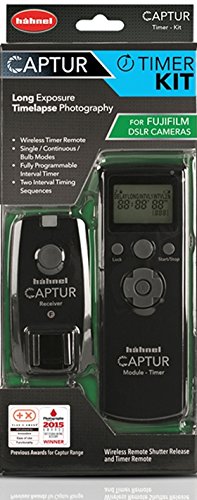 Hähnel Captur Timer Kit (Kabelloser Fernauslöser und Timerauslöser, geeignet für Fujifilm) schwarz