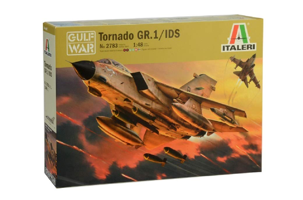 ITALERI 2783S - 1:48 Tornado GR.1/IDS - Gulf War , Modellbau, Bausatz, Standmodellbau, Basteln, Hobby, Kleben, Plastikbausatz, detailgetreu, Unlackiert