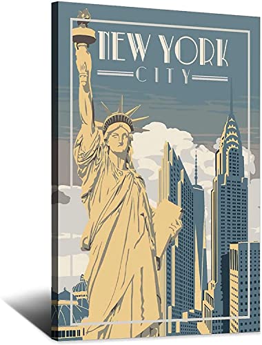 Wandbilder 50x70cm Kein Rahmen Vintage Reiseposter New York City Familie Schlafzimmer Dekorative Poster Geschenk Wandmalerei Poster