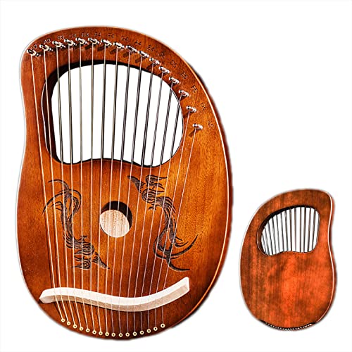 UNbit 8/11/15 Saitenleier Ahornholz Musikinstrument for Kinder Erwachsene Anfänger Professionelle Leier Harfe (Color : 5)