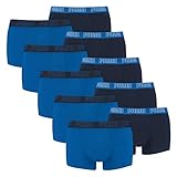 PUMA 10 er Pack Short Boxer Boxershorts Men Pant Unterwäsche kurz 100000884, Farbe:003 - True Blue, Bekleidungsgröße:M
