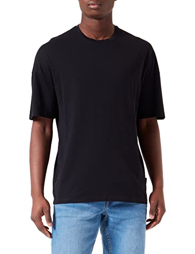 Sisley Herren 3I1XS100Q T-Shirt, Black 100, XL