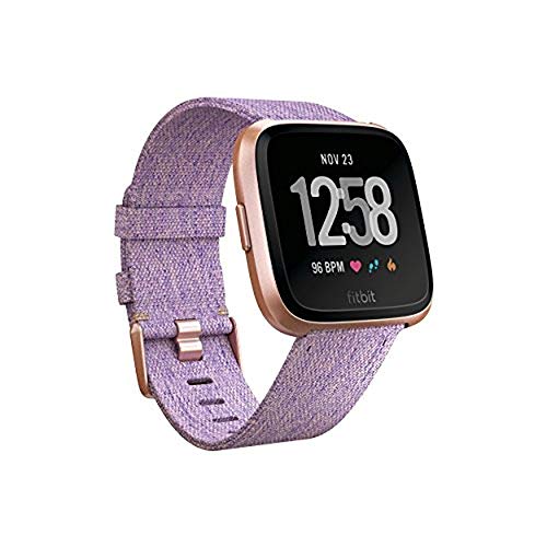 Fitbit Versa Special Edition Smartwatch, Lavendel gewebt, Einheitsgröße (S&L Bänder im Lieferumfang enthalten)