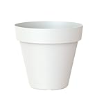 Artevasi Capri-Topf, Runder Plastiktopf, 50cm, Farbe: Weiß