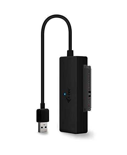i-tec USB 3.0 Kabel Adapter SATA mit externem Netzteil 220V,für den Anschluss von SATA Festplatte BLU-RAY CD-ROM CDRW DVD DVDRW