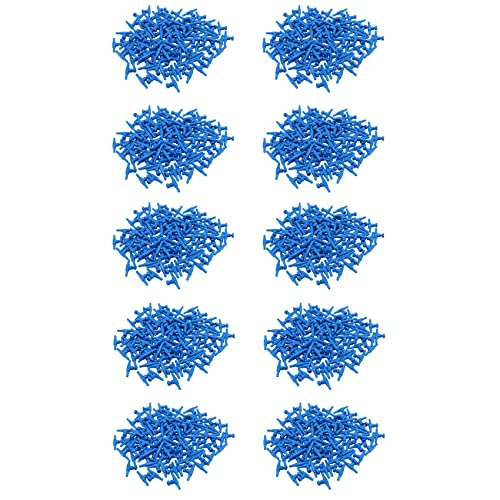 Fegtrty 1000 Stück Blau Plastic 2-Wege-Aquarium-Aquarium-Luftpumpen-Steuerventil für 4-mm-Luftrohr