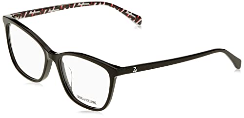 Zadig & Voltaire Damen Vzv318 Sonnenbrille, schwarz (Shiny Black), 66