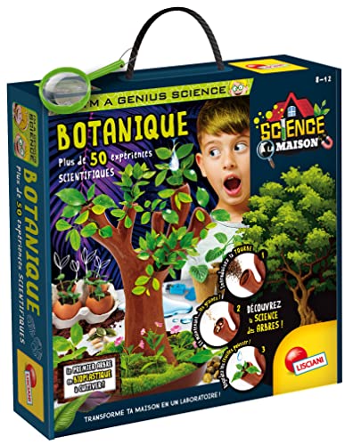 Lisciani – I'm A Genius Science A La Maison Botanique – über 50 wissenschaftliche Experimente an Bäumen und Pflanzen – Garten-Set für Kinder – Lernspiel 8,10,12 Jahre