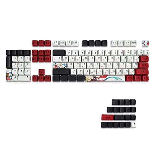 Mechanische Tastaturkappen 123PCS OEM Profile Dye Sublimation Key Cover Kompatibel mit Cherry MX DZ60/GK64/TKL87/96 OEM-Profil PBT-Tastenkappen Set MX-Stil-Tastenkappen