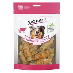 DOKAS Getreidefreier Premium Kausnack mit Hühnerbrust für Hunde - Ideal für zwischendurch