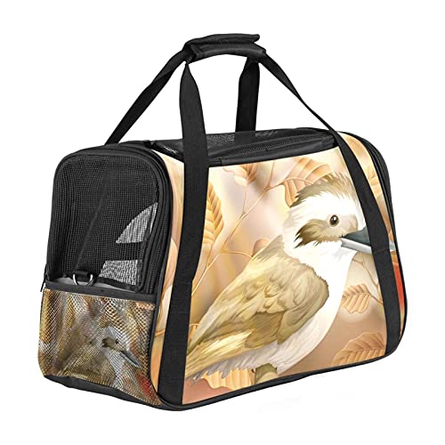 Katzentrage Vogel Haustiertragetasche Fluggesellschaft zugelassen für kleine mittelgroße Katzen Hunde Welpen Kätzchen 43x26x30 cm