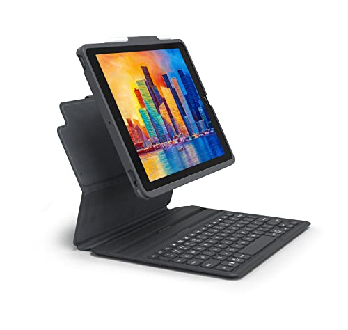 Zagg Pro Keys Wireless Keyboard with Trackpad Bookcase iPad 10.2 Zoll (2019/2020/2021) grau - 5146135