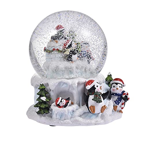 Richolyn Schneekugel Weihnachten, Elektrischer Schneewirbel Pinguin Weihnachts Schneekugel Exquisit Schneekugel Schneemann Für Wohnkultur