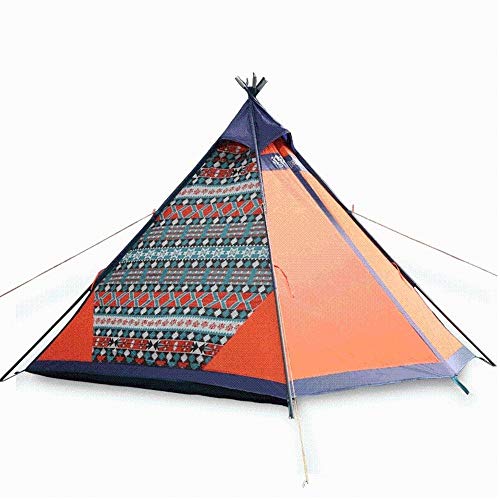 Campingzelt, Outdoor-Zelt, 4 Personen, Dickes Campingzelt, indisches Dreieck-Canvas-Tipi für 4 Jahreszeiten, Wandern, Camping, Winternutzung, Dreieck-Canvas-Tipi, kleine Überraschu