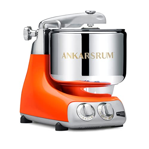 Ankarsrum Assistent 6230 Pure Orange - Küchenmaschine mit 1500W | 7L Edelstahlschüssel | Recyceltes Aluminium | Handgefertigt in Schweden | Robust & vielseitig
