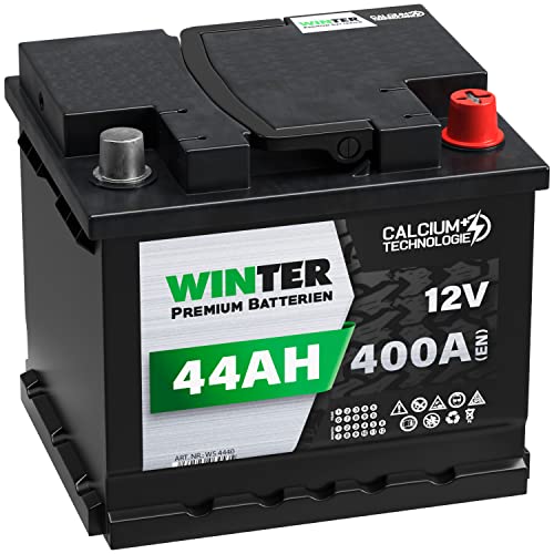 WINTER Premium Autobatterie 12V 44Ah statt 42Ah 45Ah 47Ah