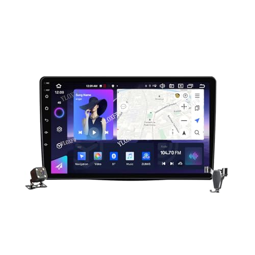 YLOXFW Android 12.0 Autoradio Stereo Navi mit 4G 5G WiFi DSP Carplay für F-iat 500L 2012-2017 Sat GPS Navigation 9 Zoll MP5 Multimedia Video Player FM BT Receiver,M6 pro3