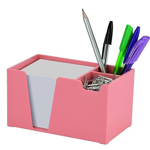 acrimet Schreibtisch Organizer Bleistift Papier Clip Halterung (Solid Pink Farbe) (mit Papier)