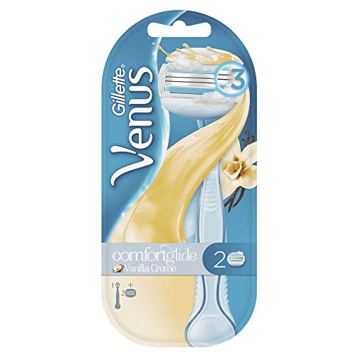 Venus Comfortglide Vanille Damenrasierer + 1 Rasierklinge, keine Rasiercreme erforderlich [OFFICIEL]
