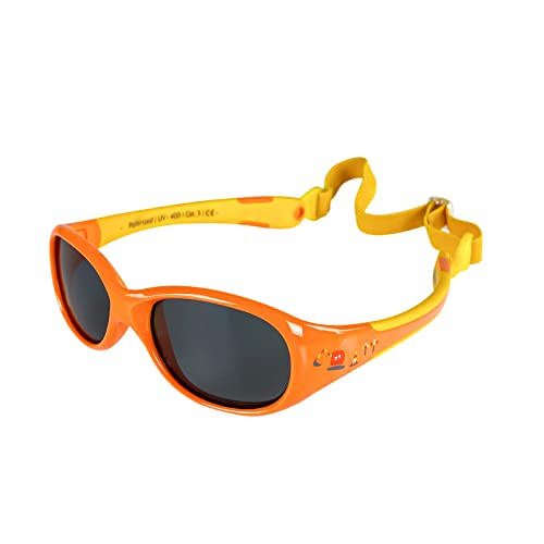 ActiveSol BABY-Sonnenbrille | JUNGEN & MÄDCHEN | 100% UV 400 Schutz | polarisiert | unzerstörbar aus flexiblem Gummi | 0-2 Jahre | 18 Gramm | Sonnenschutz (L, Builder | L)