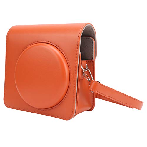 Kamera Schutzhülle, Kamera PU Leder Schulter Kameratasche Fit für Instax Square SQ1(Orange)