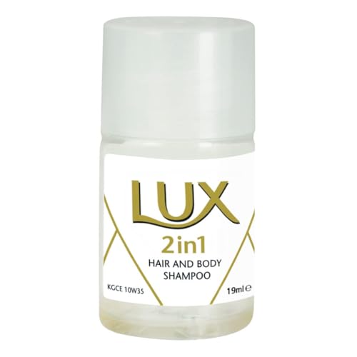 Lux Professional 7518220, 2in1 Duschgel und Shampoo, Körperpflege für Hotel & Pension, Hotelpackung 50 x 19 ml