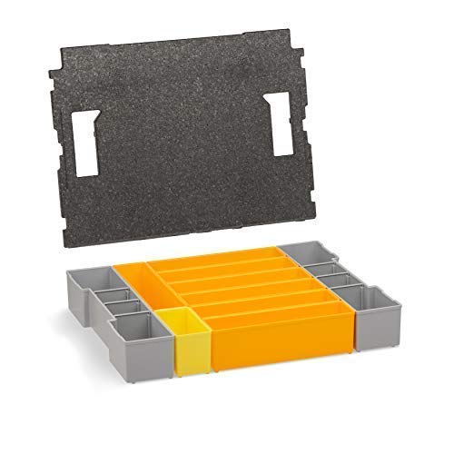 Kleinteilemagazin Alternative L-BOXX 102 Insetboxen-Set | F3 Einsätze mit Deckenpolster | Sortierboxen für Kleinteile | Schrauben Aufbewahrung
