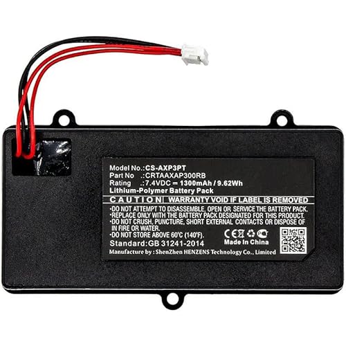 CoreParts Battery for Projector 9.62Wh Li-Pol 7.4V 1300mAh, W125993829 (9.62Wh Li-Pol 7.4V 1300mAh Black for AAXA Projector P300 Pico Projector)