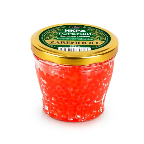 Kaviar aus Buckellachs Gorbuscha aus Kamtschatka, 200 g Glas, Lachskaviar Roter Kaviar, икра Горбуши caviar