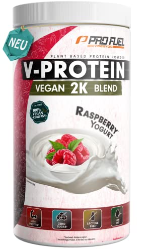 Vegan Protein RASPBERRY YOGURT (1kg) - Reisprotein + Erbsenprotein Blend