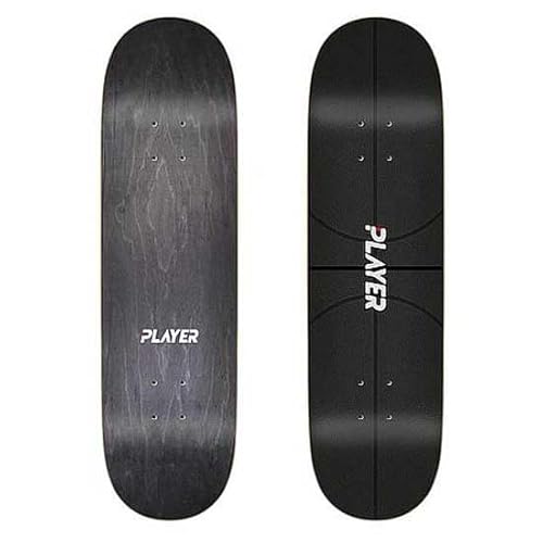 Jart All Star Black 8.5"x31.5" Player Deck Skateboard, Mehrfarbig (Mehrfarbig), Einheitsgröße