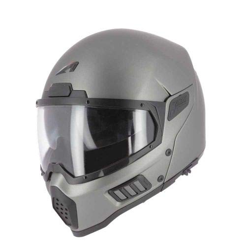 Astone Helmets - Spectrum - Casque de moto intégral - Casque intégral homologué - Casque de moto en fibre de verre - Matt Gun Metal XS