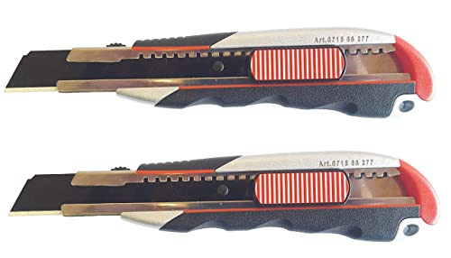 Würth 2x 3K Cutter-Messer mit Schieber und Kingenfixierung 18mm