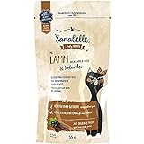 Sanabelle Snack Lamm und Holunder | Leckere Mini-Fleischsticks für ausgewachsene Katzen | 20 x 55 g