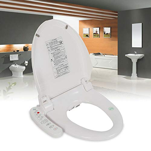 Toilettendeckel Antibakterieller Dusch WC für Intimpflege Taharet Deluxe Bidet Aufsatz Toilettensitz Elektrisch Weiß