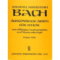 Ausgewählte Arien für Tenor mit Instrumenten und Klavier Heft 3 (EB 7310)