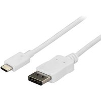 StarTech.com 1 m (3 ft.) USB C to DisplayPort Cable - 4K 60Hz - White - Externer Videoadapter - STM32F072CBU6 - USB-C - DisplayPort - weiß